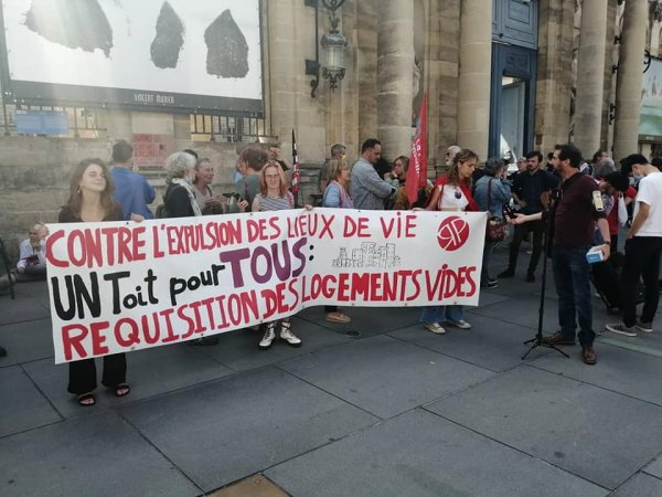 Hurmic coupable : Rassemblement contre l'expulsion du squat de l'éclaircie - la vie est belle à Bordeaux
