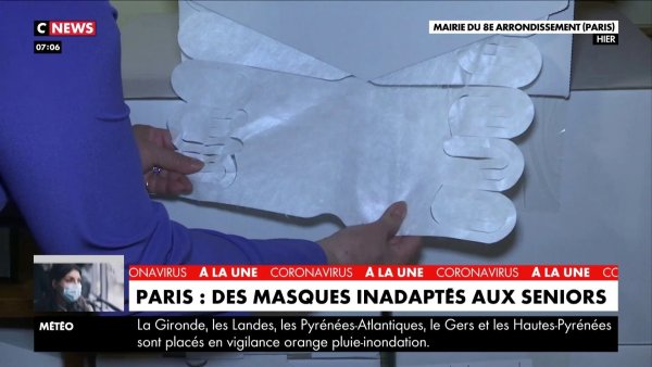 La mairie de Paris distribue des masques semblables à du « Sopalin » aux séniors