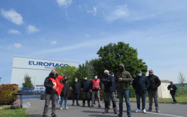 Compiègne : les salariés d'Euroflaco en grève pour obtenir une prime à la hauteur 